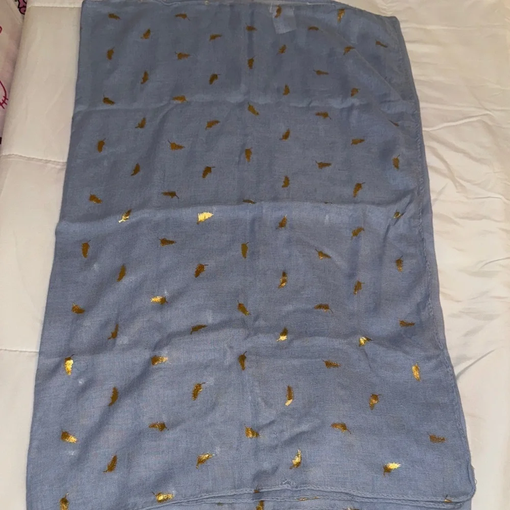 Blue and Gold Women's Scarf